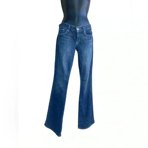 GAP women’s wide leg denim jeans curvy sz 26/2R low rise in like new condition - Picture 1 of 7